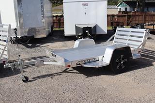 4.5x8 Aluminum Utility Trailer with 4 Stake Pockets For Sale