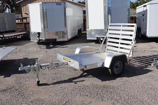 4x6 Aluminum Utility Trailer with Spare Tire Mount For Sale