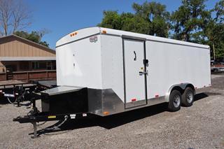 8x20 Landscape Cargo Trailer with Two Ramp Doors For Sale