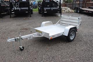 4x6 Aluminum Utility Trailer with Bi Fold Gate For Sale