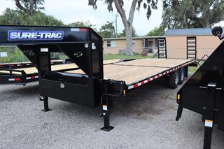 8.5x24 Gooseneck Deckover Equipment Trailer For Sale