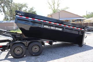 7x14 Roll Off Gooseneck Dump Bin For Sale