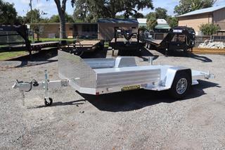 6.5x14.5 Aluminum Heavy Tilt Utility Trailer with Stake Pockets