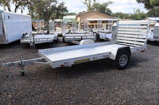 5.5x12 Aluminum Utility Trailer with 4 Tie Down Loops For Sale