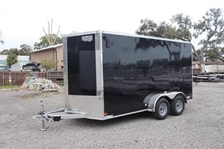 7x14 V Nose Cargo Trailer with 6 D Rings For Sale