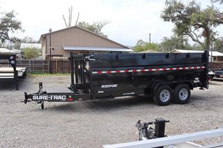 7x16 Pro Series Dump Telescopic Trailer with 4ft Sides For Sale