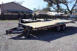 8.5x22 Power Tilt Deckover Equipment Trailer with 6 D Rings For Sale