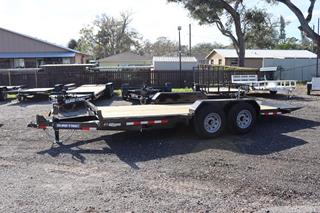 7x18 Tilt Bed Equipment Trailer with a Removable Fender For Sale
