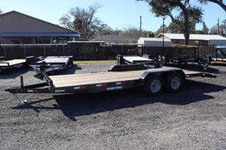 7x20(18+2) C-Channel Car Hauler Trailer with Stake Pockets For Sale