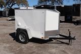 4x6 Slant Wedge Cargo Trailer image 1 image 2 image 3