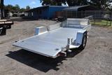 65x145 Aluminum Tilt Utility Trailer image 1 image 2 image 3 image 4