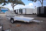 55x12 Aluminum Utility Trailer image 1 image 2 image 3