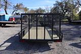 7x16 Tube Top ATV Utility Trailer image 1 image 2 image 3 image 4