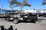7x14 Tube Top ATV Trailer image 1 image 2 image 3