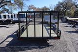 7x14 Tube Top ATV Trailer image 1 image 2 image 3 image 4