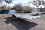 7x22 Aluminum Power Tilt Car Hauler image 1 image 2 image 3
