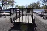 6x14 Used Steel Wood Deck Utility Trailer image 1 image 2 image 3 image 4